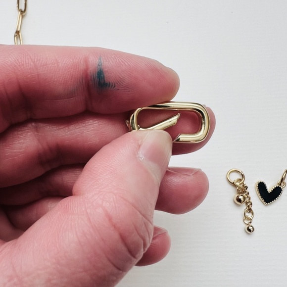 Modular Two tone silver gold mixed metal stainless steel chain with clasps - Picture 7 of 7